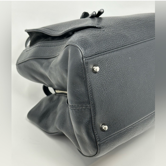 Marc Jacobs Maverick Tote Soft Black Pebbled Leather Large Bag 3 Sections EUC! - Picture 6 of 11